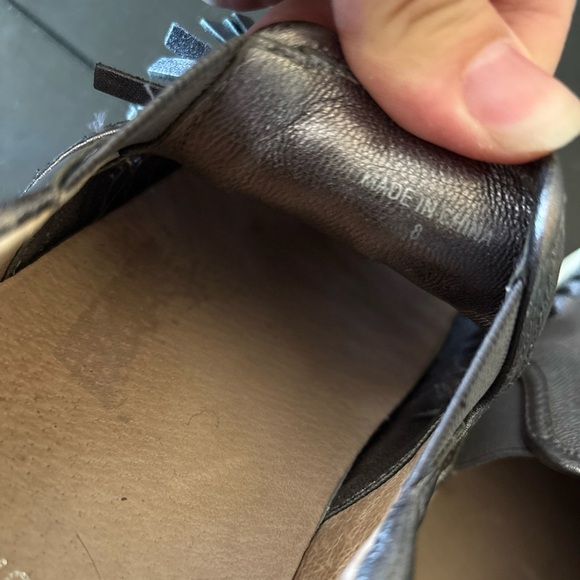 J Slides Aztec Winnie Platform Tassel Sneaker Loafer Leather Slip On Pewter 8 - Picture 5 of 6